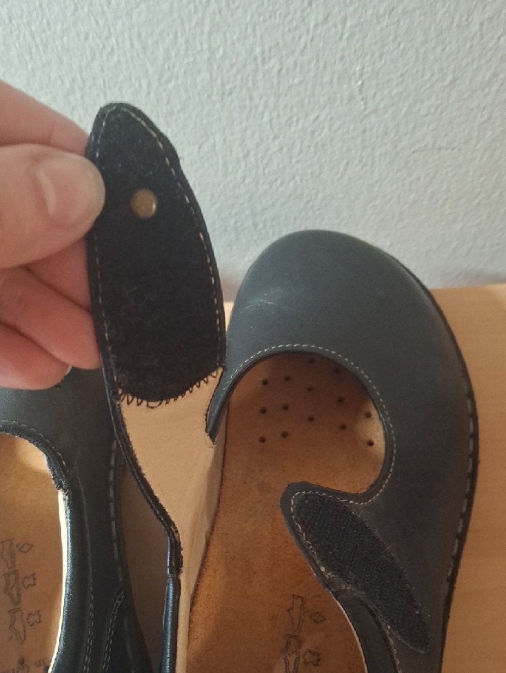 Finn Comfort Newport 2527 Black Leather Mary Jane Shoes Sz 38 / 7-7.5 - Picture 7 of 13